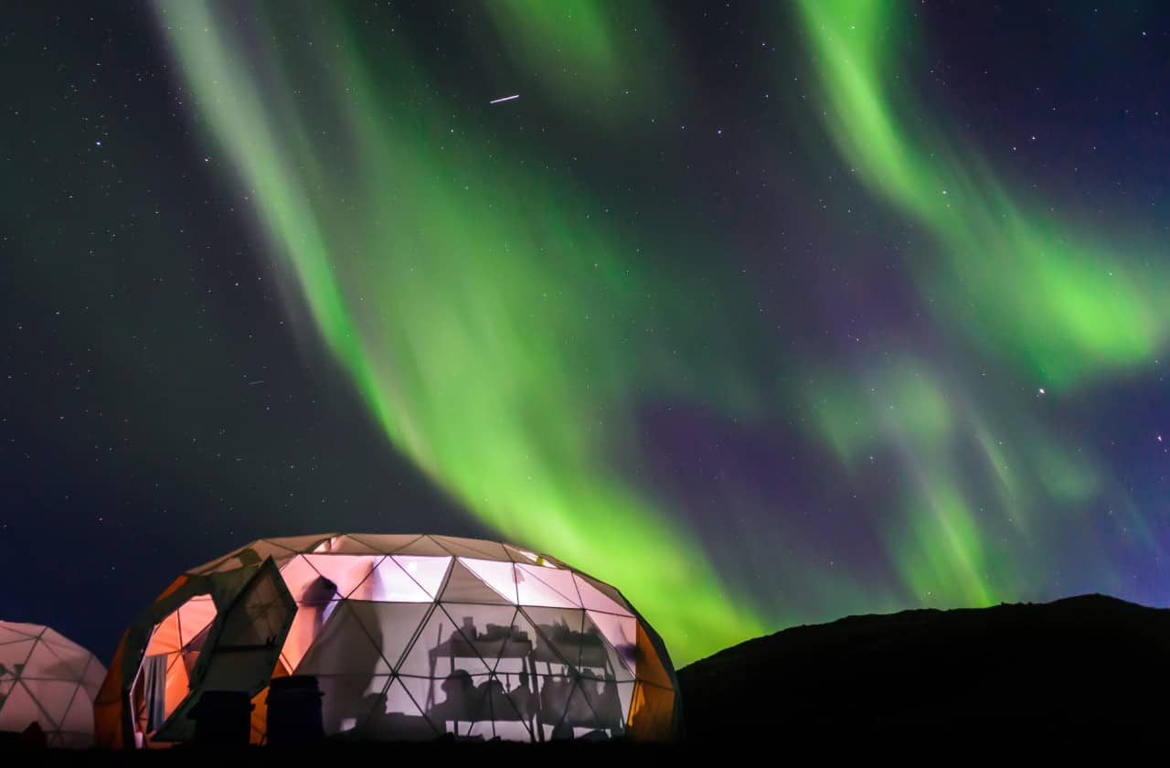 northern lights in greenland